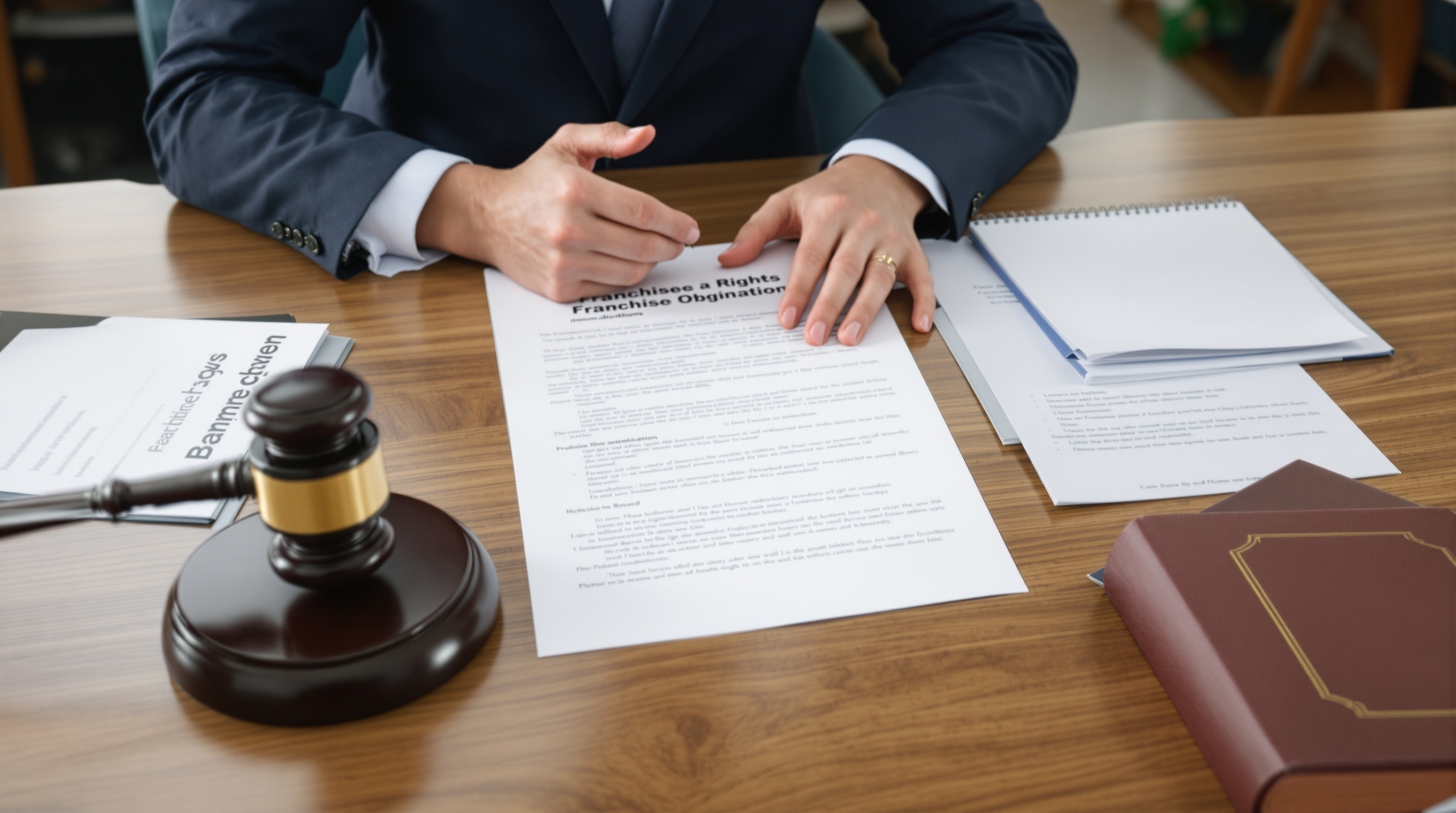 Professionell juridisk konsultation om franchisetagare rättigheter och skyldigheter med avtal och juridiska dokument