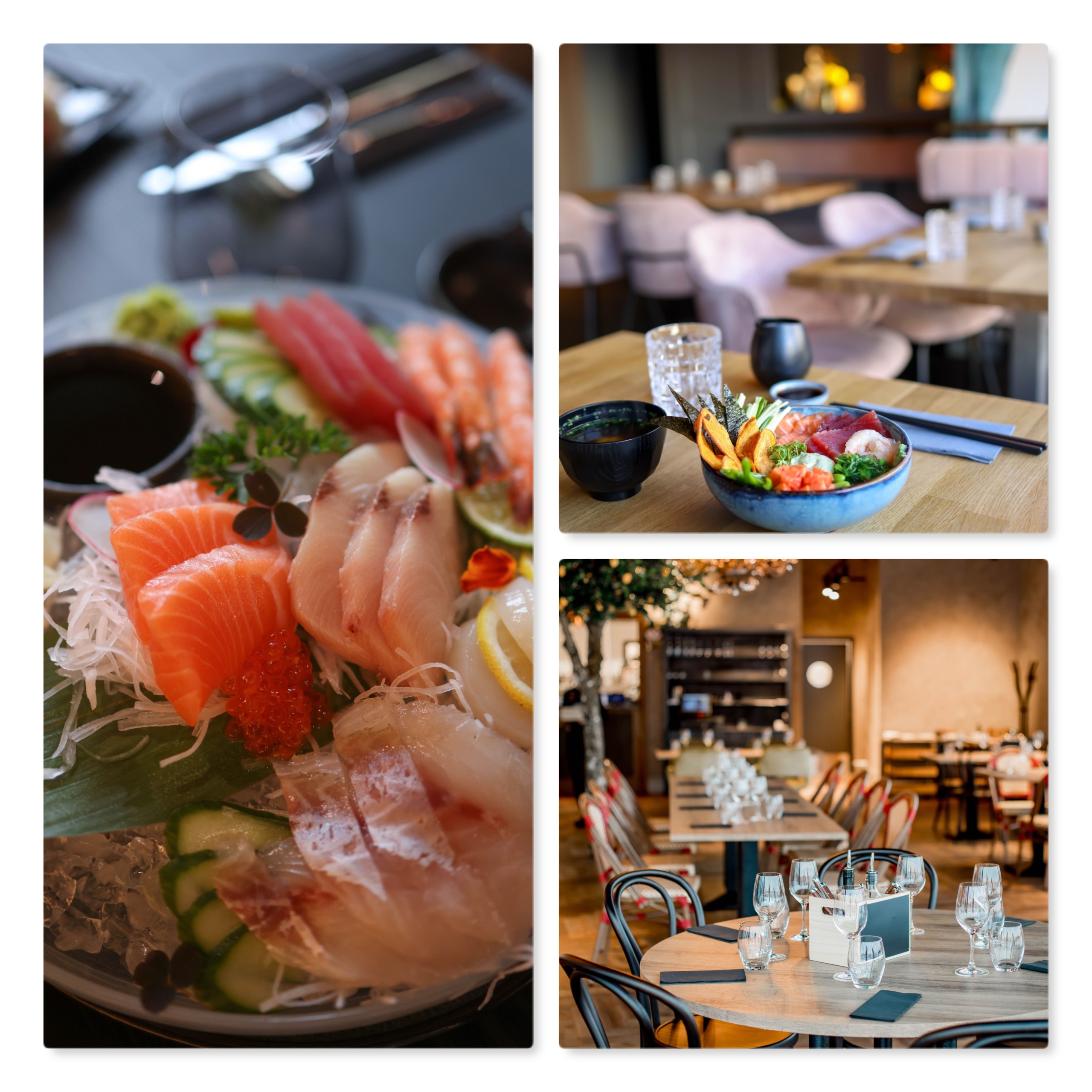 New Phototastic Collage Välrenommerad japansk restaurang i AAA-läge i centrala Göteborg