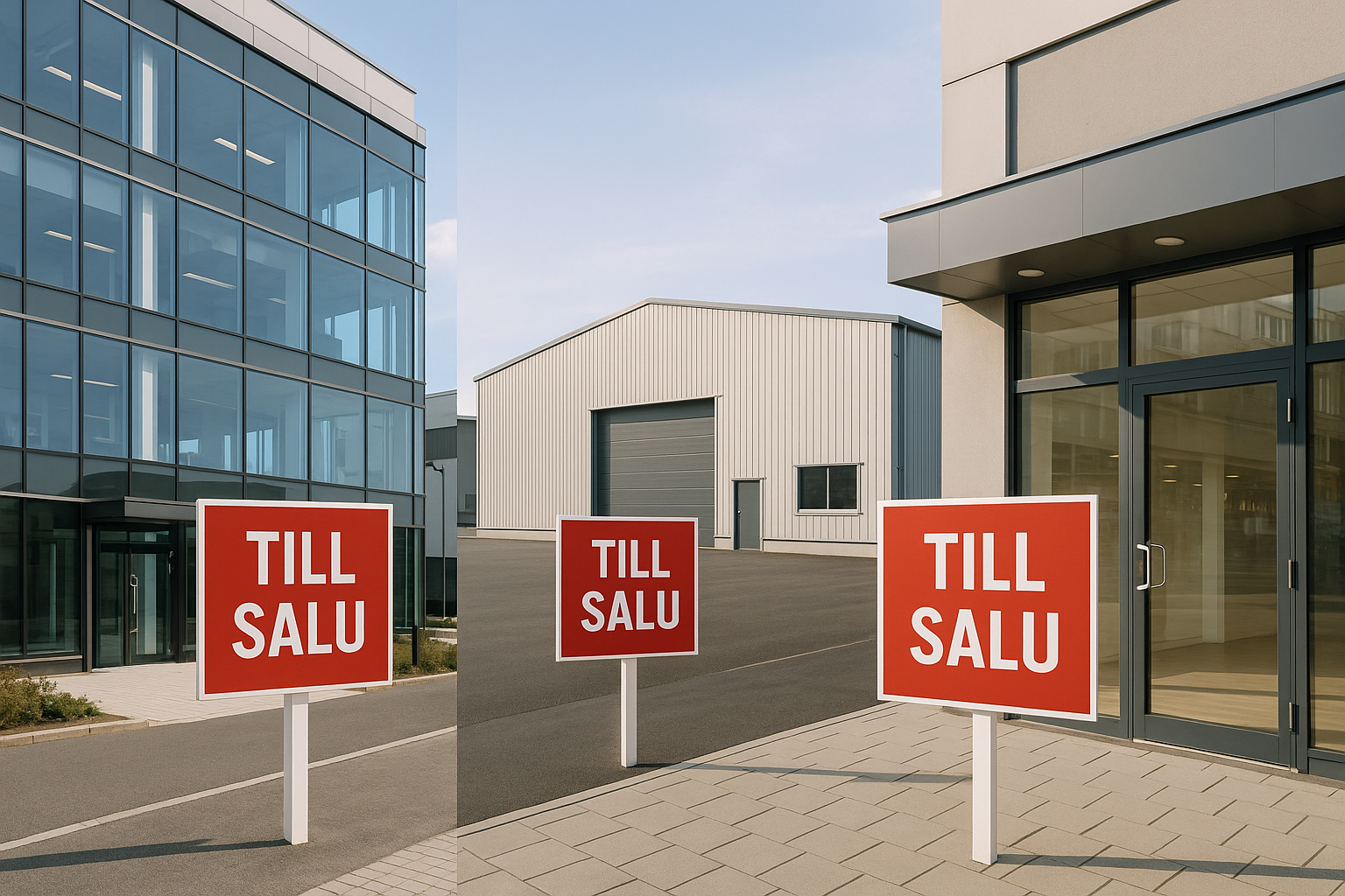 fastigheter till salu och kommersiella investeringar