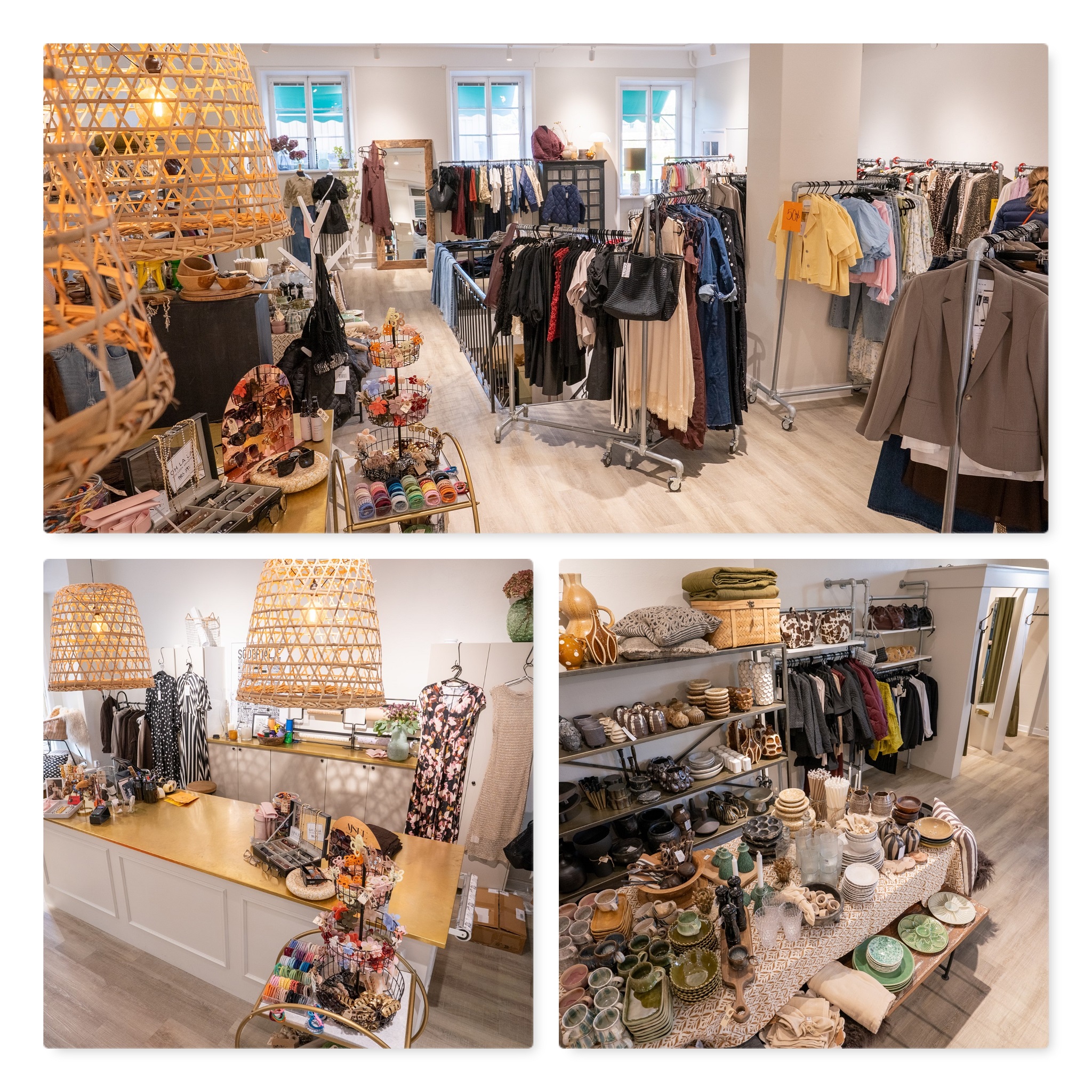 butik till salu Södertälje kläder inredning