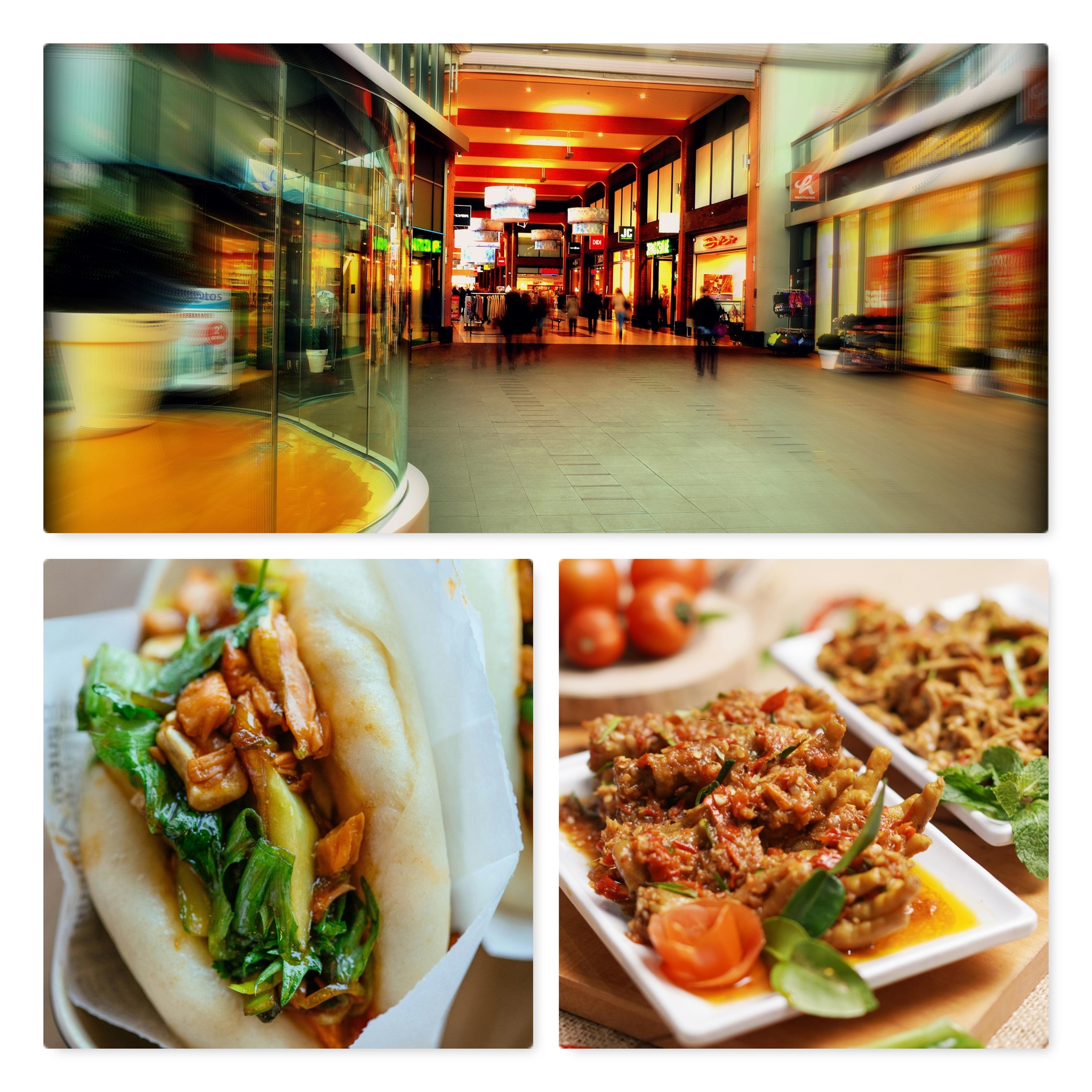 asiatisk restaurang Göteborg köpcentrum food court interiör