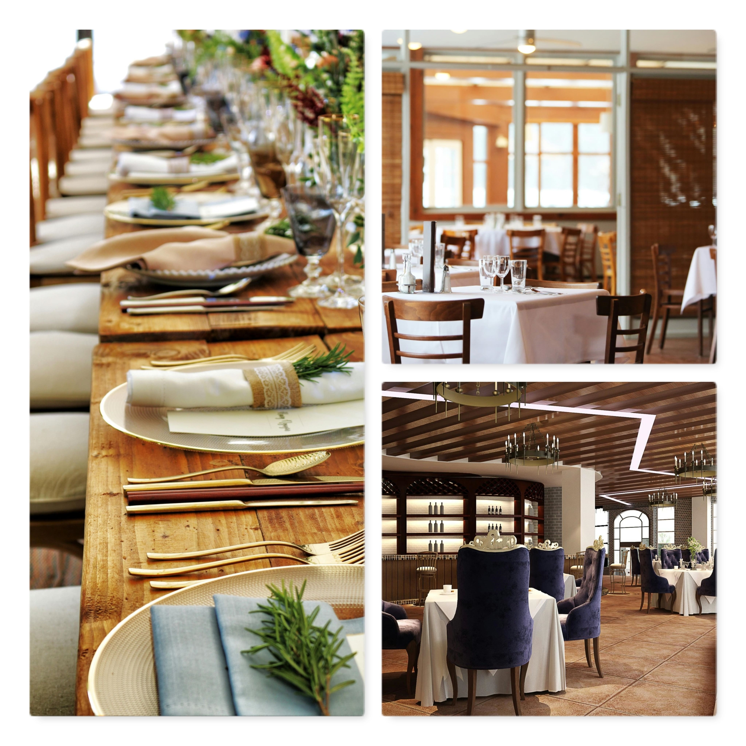 New Phototastic Collage (1) Restaurang i centrum med många sittplatser och modern miljö